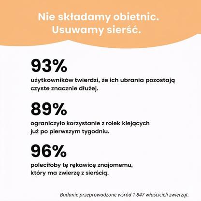 Rękawica do usuwania sierści 2w1 – Szczotka do wyczesywania psów i kotów | Uniwersalna & Wielofunkcyjna